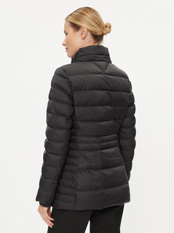 Tommy Hilfiger Tommy Hilfiger Pernata jakna Tyra WW0WW39746 Crna Regular Fit