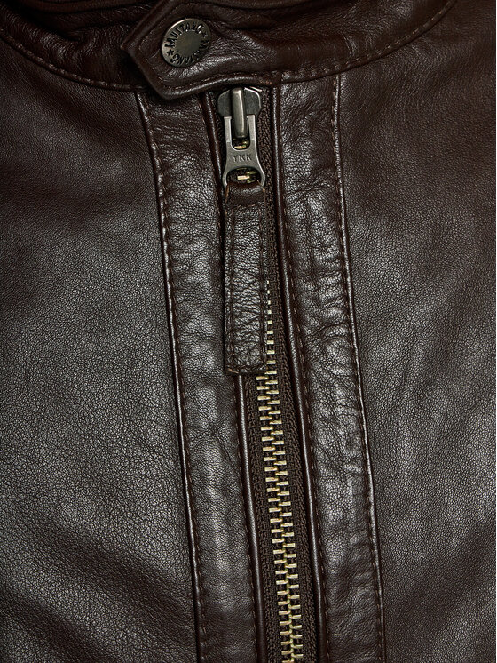 Mustang Mustang Кожено яке 9920277 Кафяв Regular Fit