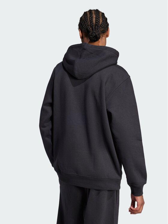 adidas adidas Bluza Trefoil Essentials Czarny Loose Fit