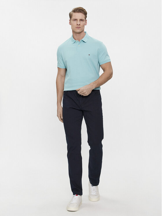 Tommy Hilfiger Tommy Hilfiger Polo 1985 MW0MW17770 Niebieski Regular Fit