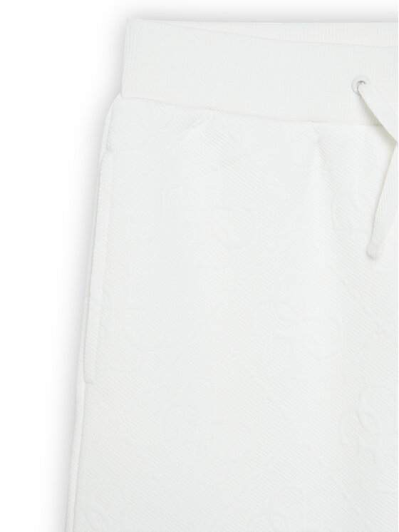 Guess Guess Spodnie dresowe J5BQ11 K0742 Écru Wide Leg