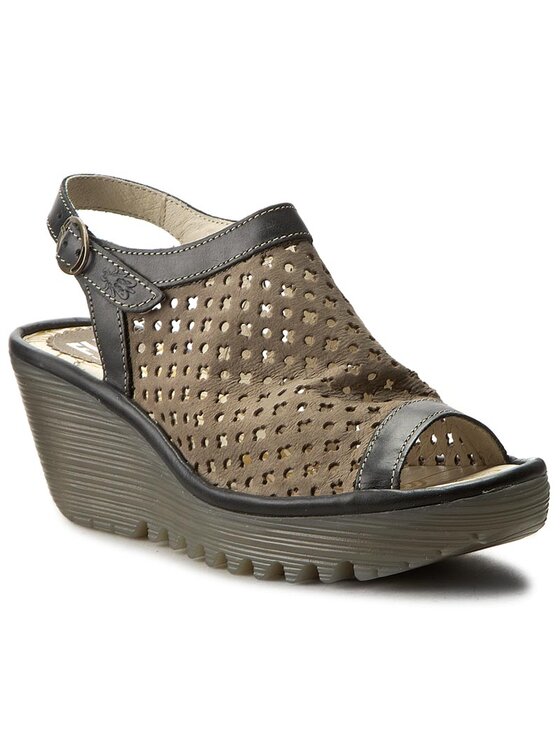 Fly london shop perforated wedge
