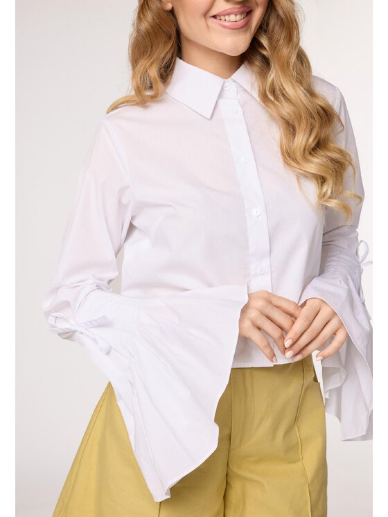 LAURELLA LAURELLA Blúzka Laurella 2VA004100 Biela Regular Fit