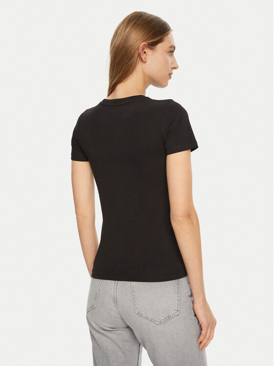 Guess Jeans Guess Jeans T-Shirt W5RI52 J1314 Czarny Regular Fit