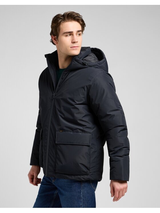 Lee Lee Kurtka puchowa 112370433 Czarny Regular Fit