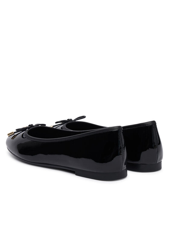 Tommy Hilfiger Tommy Hilfiger Baleriny Th Charm Patent Ballerina FW0FW09481 Czarny