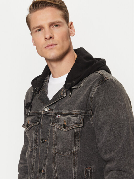 Tommy Jeans Tommy Jeans Geacă de blugi Ryan DM0DM20621 Gri Regular Fit