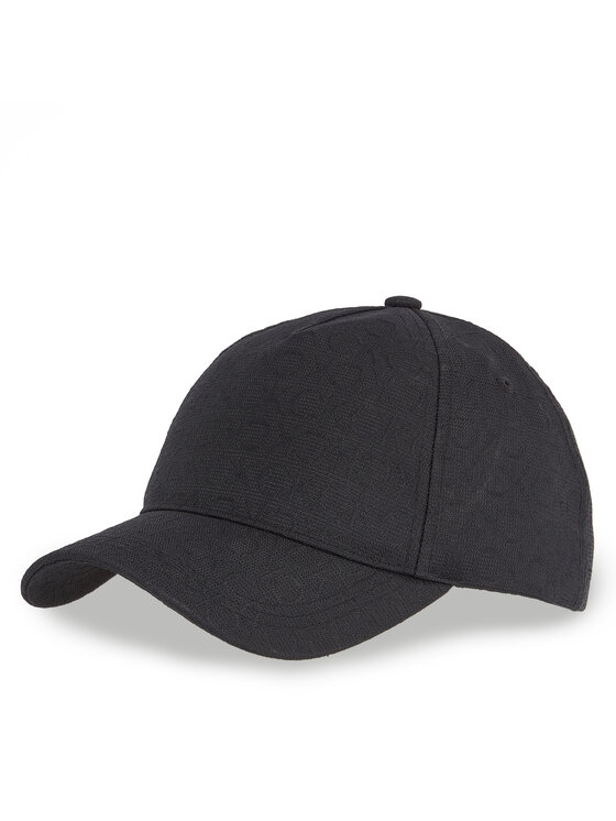 Calvin Klein Calvin Klein Czapka z daszkiem Monogram Jacquard Cap K60K612871 Czarny