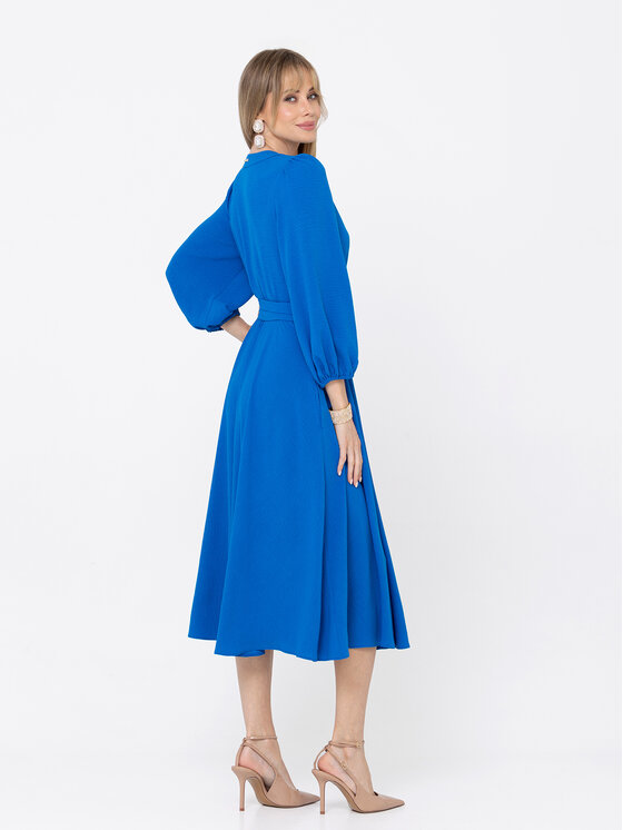 LIDIA KALITA LIDIA KALITA Sukienka koktajlowa Verona Niebieski Flare Fit