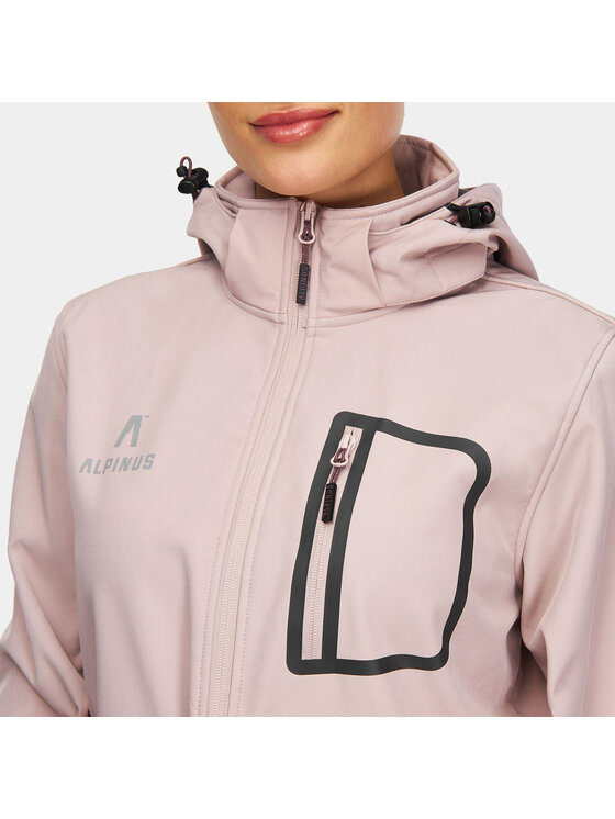 Alpinus Alpinus Kurtka softshell Bergamo Różowy Active Fit