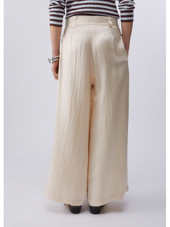 Liu Jo Liu Jo Pantalone da abito CA6150T450AP9572 Bianco Regular Fit