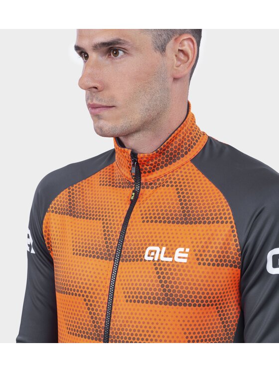 Alé Cycling Alé Cycling Kurtka outdoor Solid Sharp Pomarańczowy Regular Fit