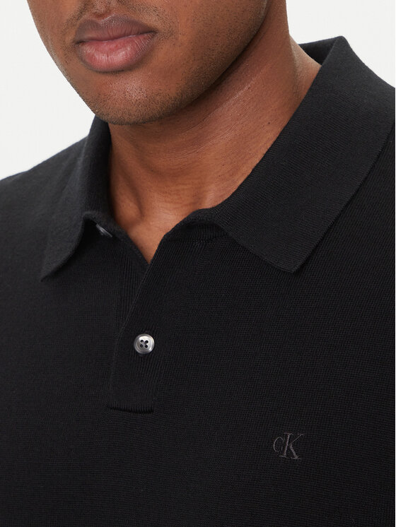 Calvin Klein Calvin Klein Поло LV04LD319G Чорний Regular Fit