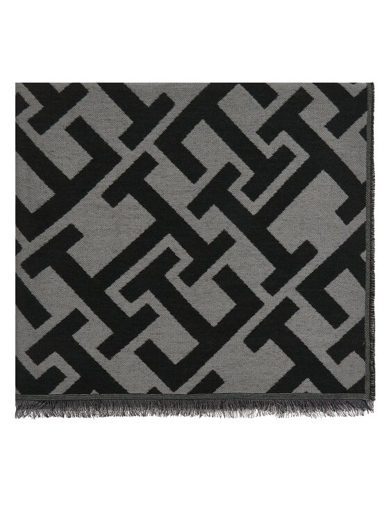 Tommy Hilfiger Tommy Hilfiger Ruta Th Monogram Heavy Scarf AW0AW18051 Črna
