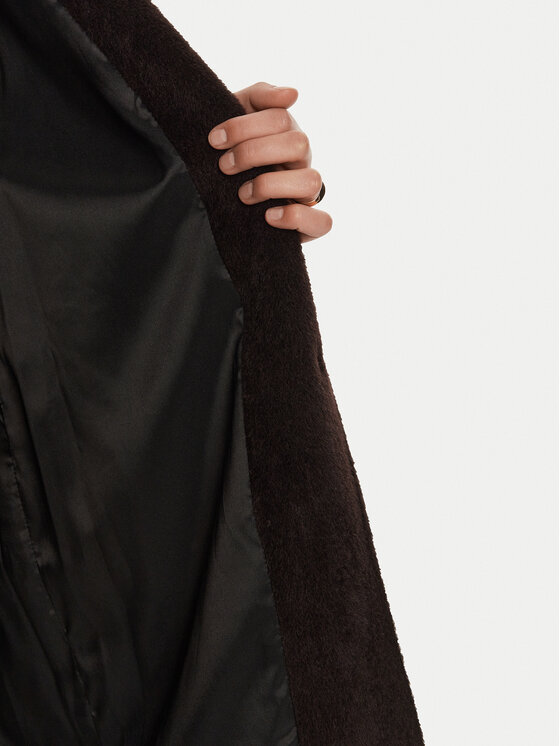 Marella Marella Cappotto di lana Ofanto 2423016112 Marrone Regular Fit