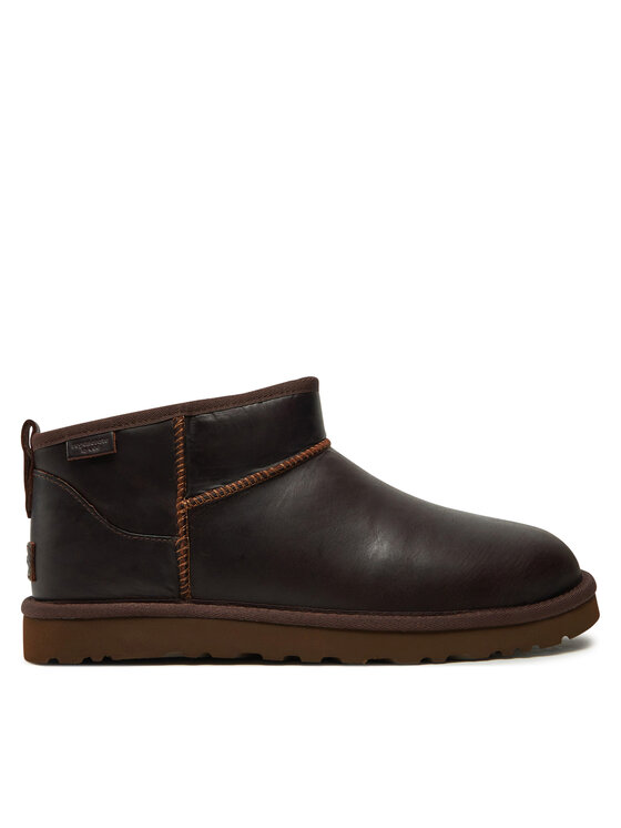 Ugg Sniega zābaki M Classic Ultra Mini Lthr Regen 1158191 Brūns