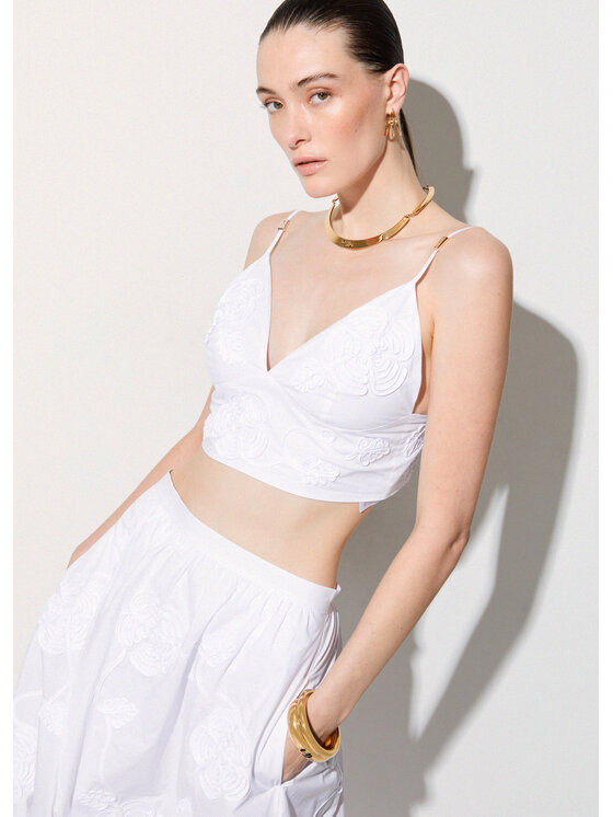 Liu Jo Liu Jo Top CA6181T039A11111 Bianco Regular Fit