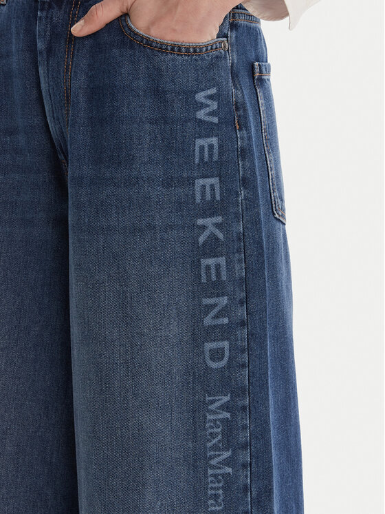 Weekend Max Mara Weekend Max Mara Jeansy Vortice 2615181011 Granatowy Wide Leg