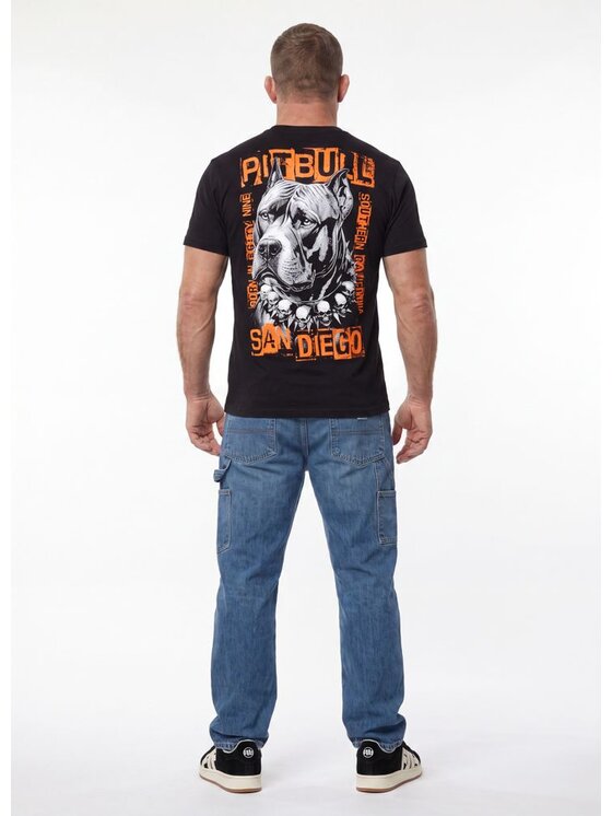 PITBULL PITBULL T-Shirt BLACKY Czarny Regular Fit