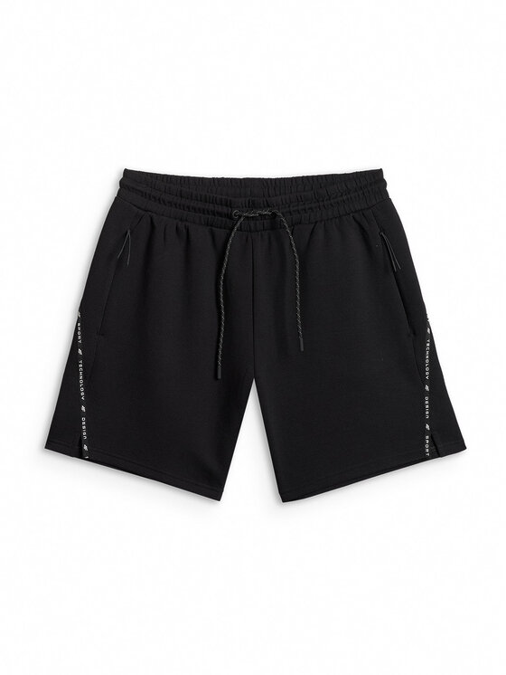 4F 4F Szorty sportowe SPORTS CLUB Czarny Regular Fit