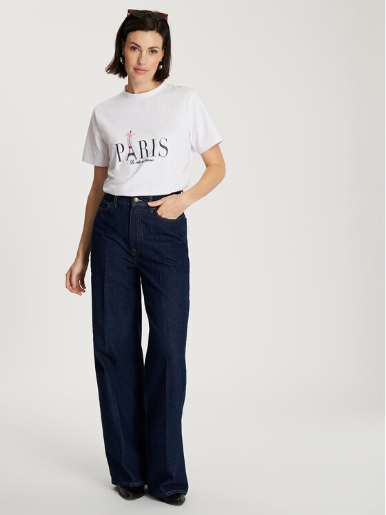 Cross Jeans Cross Jeans T-Shirt 56229-008 Biały