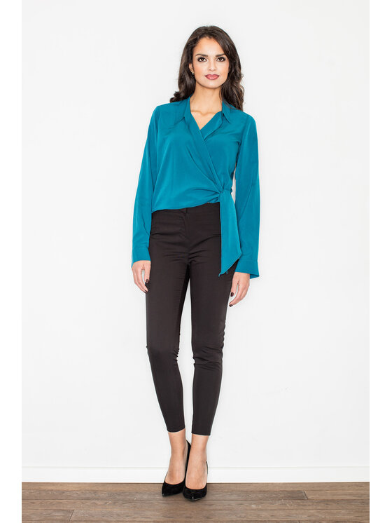 FIGL FIGL Blúzka M432 Modrá Regular Fit