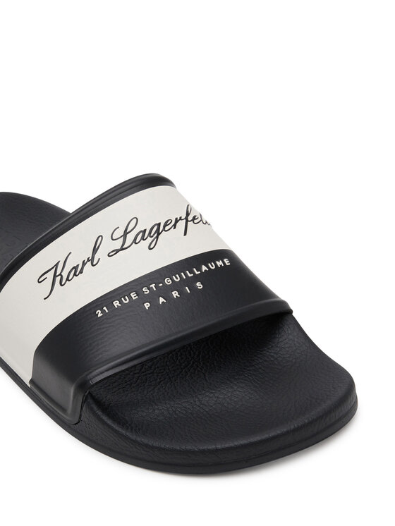 KARL LAGERFELD KARL LAGERFELD Şlapi KL70023 Negru