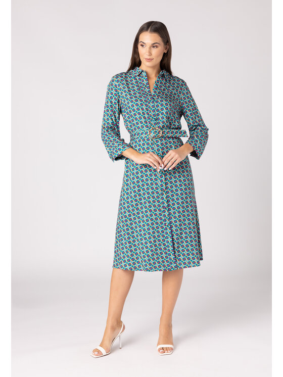 QUIOSQUE QUIOSQUE Každodenné šaty QUIOSQUE 4VD005953 Zelená Regular Fit