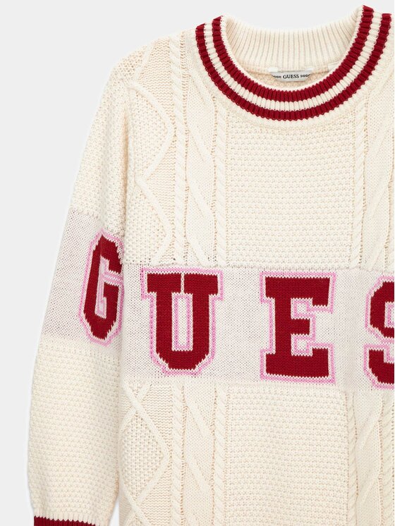 Guess Kids Guess Kids Každodenní šaty 180746 Béžová Classic Fit