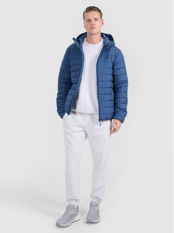 4F 4F Kurtka puchowa 4FWAW25TDJAM598-32S Niebieski Regular Fit