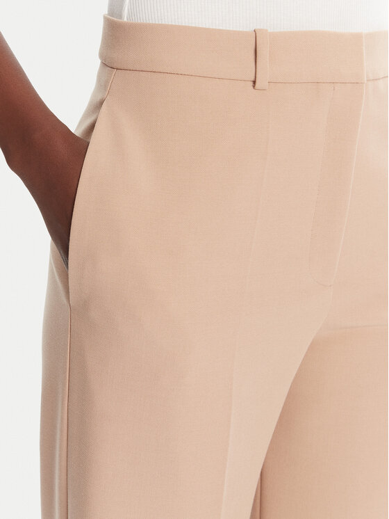 HUGO HUGO Панталони тип палацо Hasmina 50545533 Бежов Regular Fit