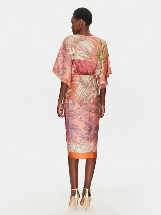 Simona Corsellini Simona Corsellini Kokteiļkleita P25CPAB03001 Oranžs Regular Fit