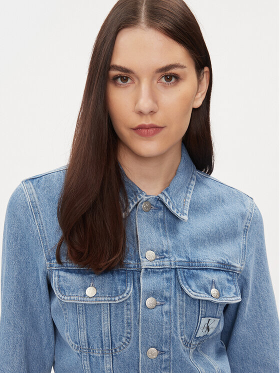 Calvin Klein Jeans Calvin Klein Jeans Kurtka jeansowa 90's J20J222473 Niebieski Regular Fit