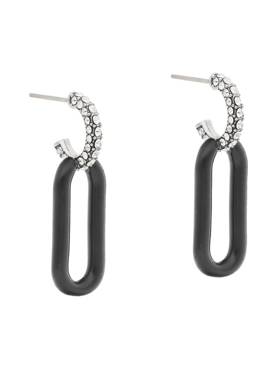 Cercei Tory Burch Roxanne Link Earring Antique 141789 Pweter/Black/Cryst 001