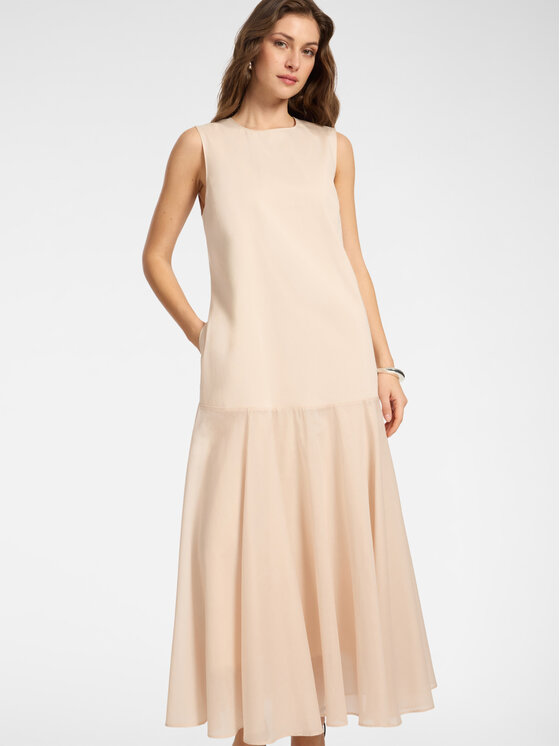 Elena Mirò Elena Mirò Abito da sera 7065P100286N002 Crema A-Line Fit