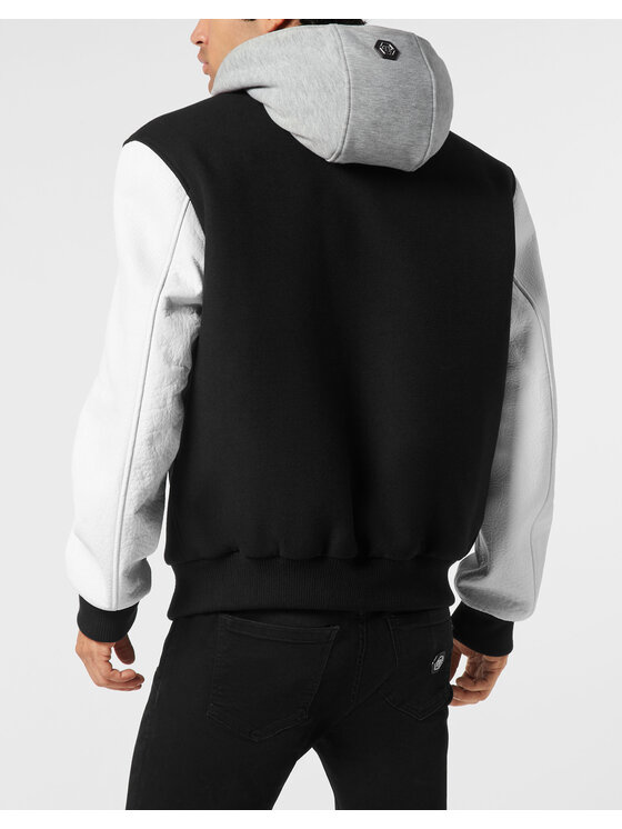 PHILIPP PLEIN PHILIPP PLEIN Kurtka bomber 26069 Czarny Regular Fit