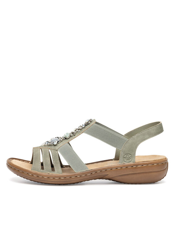 Rieker Rieker Sandały 60839-52 Zielony