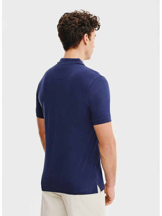Pako Lorente Pako Lorente Polo P25SF-TX-003 Granatowy Classic Fit