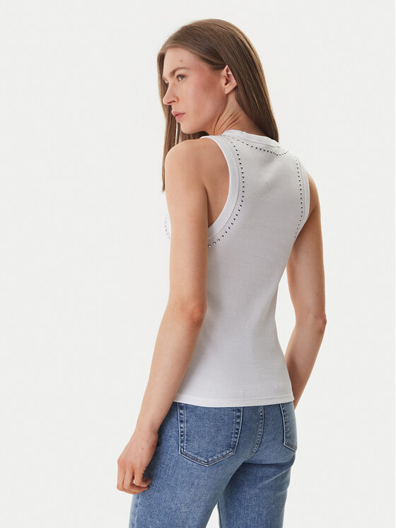 DKNY DKNY Top DJ5T1694 Bílá Slim Fit