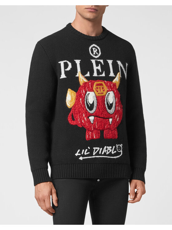 PHILIPP PLEIN PHILIPP PLEIN S dlouhým rukávem 2937 Černá Regular Fit