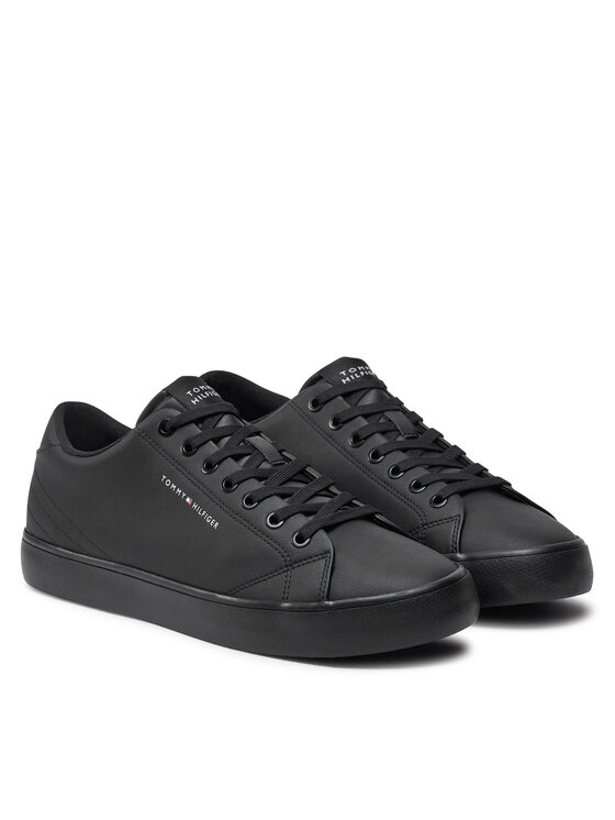 Tommy Hilfiger Tommy Hilfiger Снікерcи Th Hi Vulc Core Low Leather FM0FM05041 Чорний
