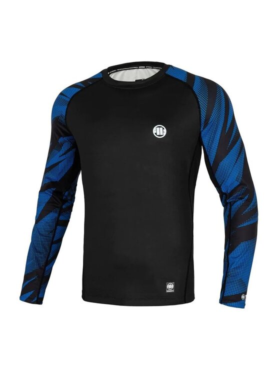 PITBULL PITBULL Koszulka techniczna Longsleeve Rashguard Performance Pro plus Belt S Niebieski Regular Fit