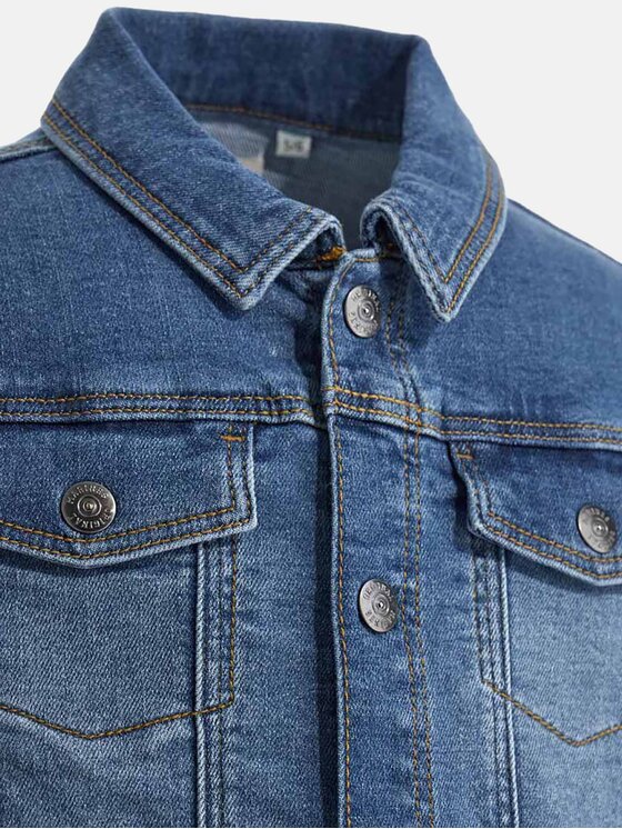 Original Marines Original Marines Jeansjacke DFP2047CM Blau Regular Fit