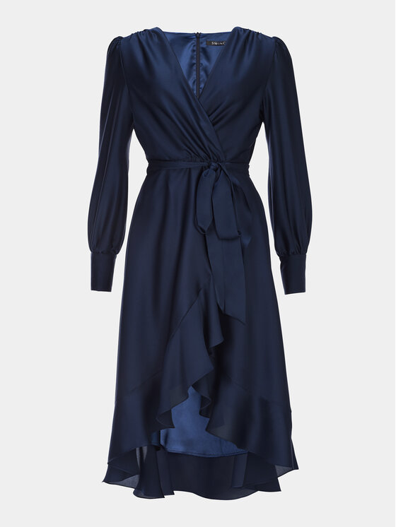 Swing Swing Sukienka koktajlowa 5AE29200 Granatowy Relaxed Fit