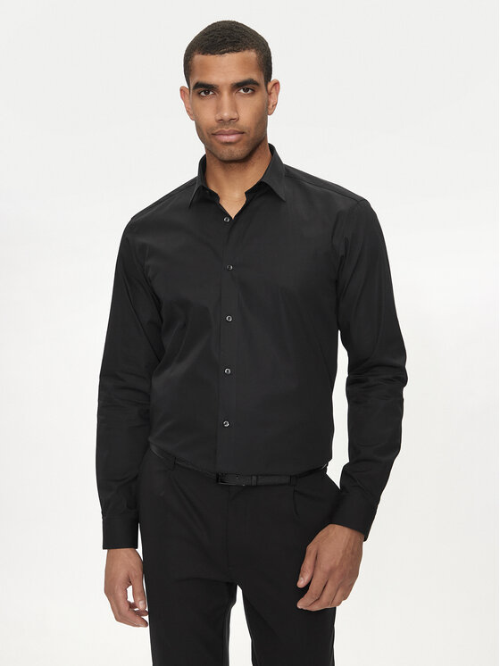 HUGO Hugo Cămașă Valerio 50519812 Negru Modern Fit