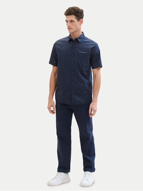 Tom Tailor Tom Tailor Koszula 1040138 Granatowy Regular Fit