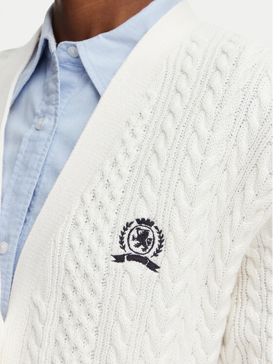 Tommy Jeans Tommy Jeans Cardigan DW0DW22934 Bianco Regular Fit