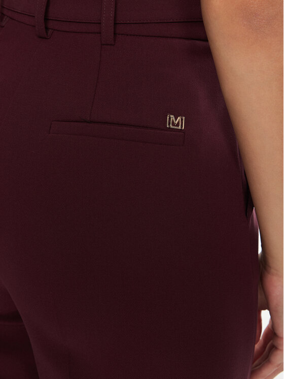 Marciano Guess Marciano Guess Hlače iz tkanine Celia 4BGB03 7046A Bordo rdeča Regular Fit