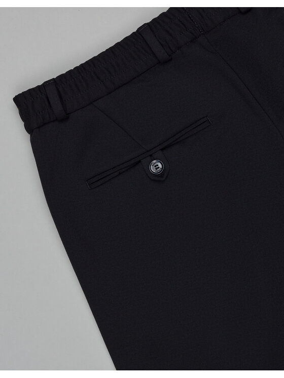 Borgio Borgio Spodnie garniturowe gavello_g Granatowy Slim Fit