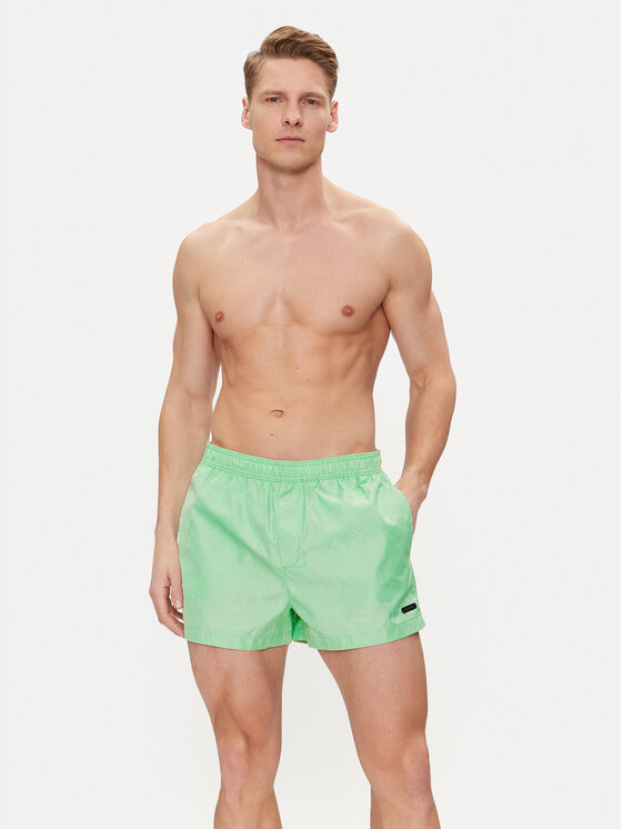 Calvin Klein Swimwear Calvin Klein Swimwear Kupaće gaće i hlače KM0KM01000 Zelena Regular Fit